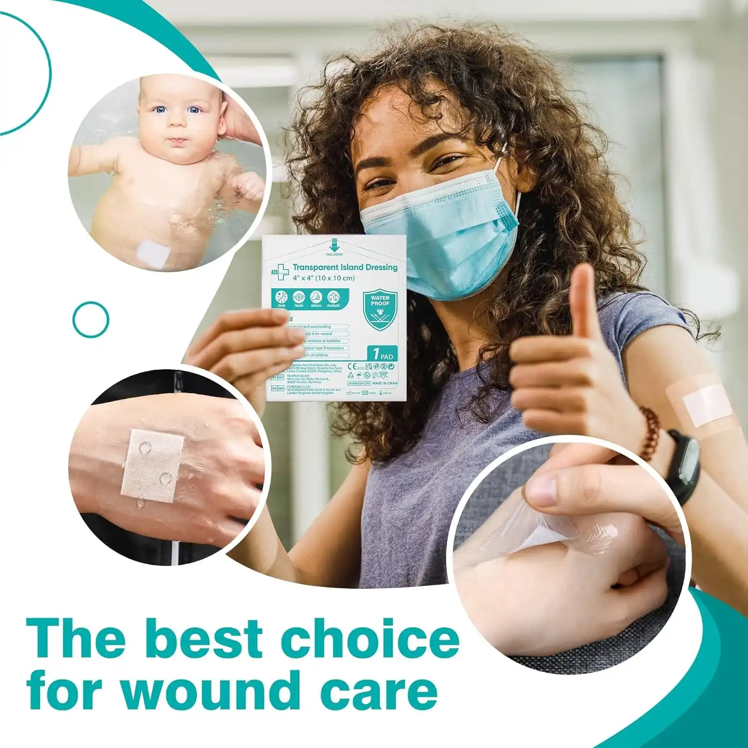 Transparent Dressing with Absorbent Pad Transparent Dressing with Absorbent Pad